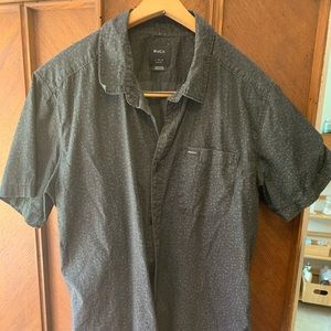RVCA camo print button down